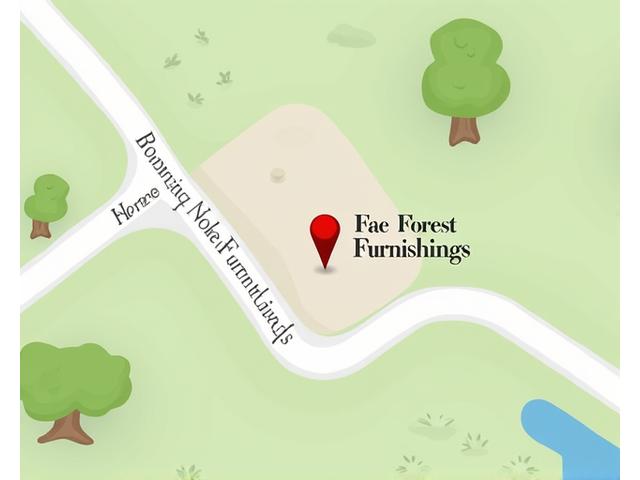 Map showing location of Fae Forest Furnishings store in Richmond Hill, Ontario
