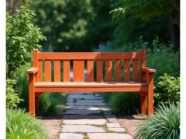 Cedar garden bench